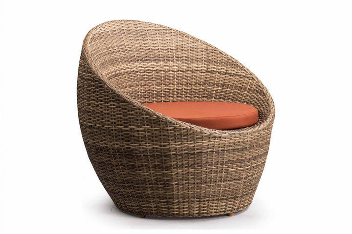 Cub Outdoor Patio Seating Set 2 Chairs and 1 Table Set (Arabica)