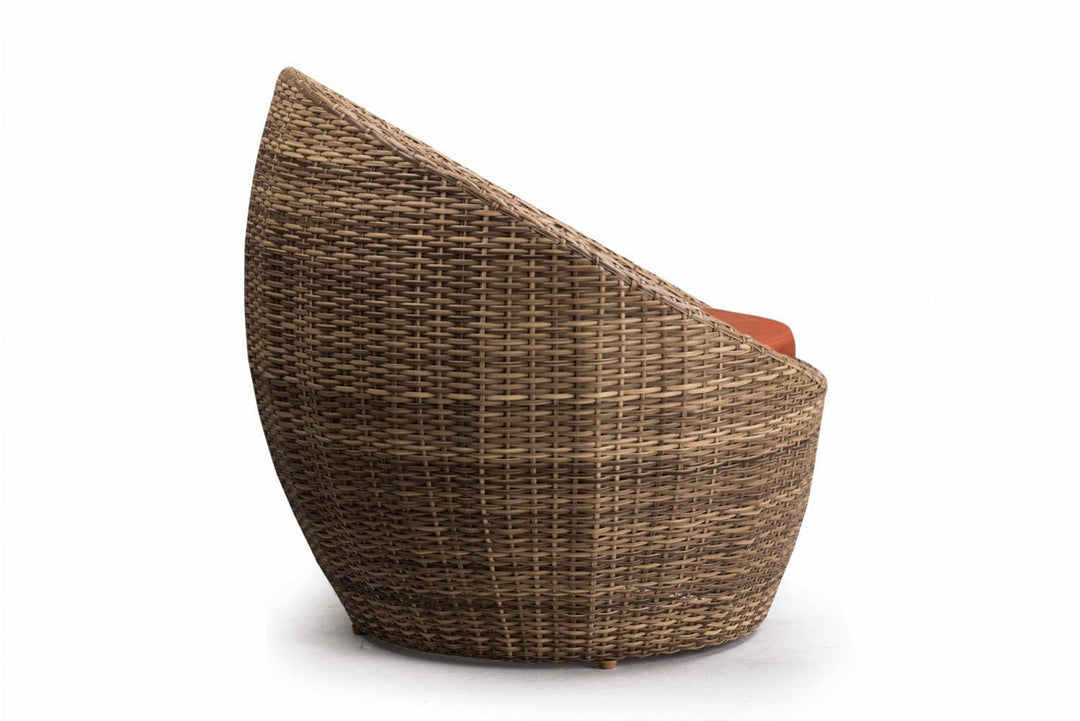 Cub Outdoor Patio Seating Set 2 Chairs and 1 Table Set (Arabica)