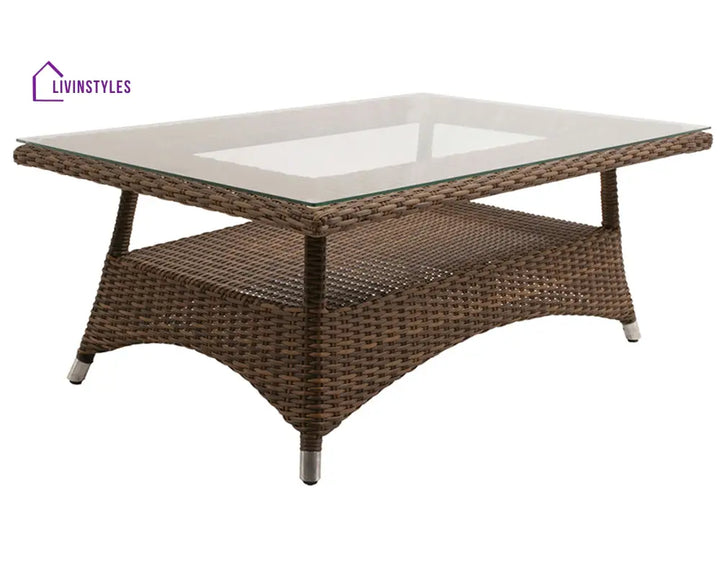Italo Outdoor Sofa Set 2 Seater 2 Single seater and 1 Center Table (Brown) - Sofa Sets
