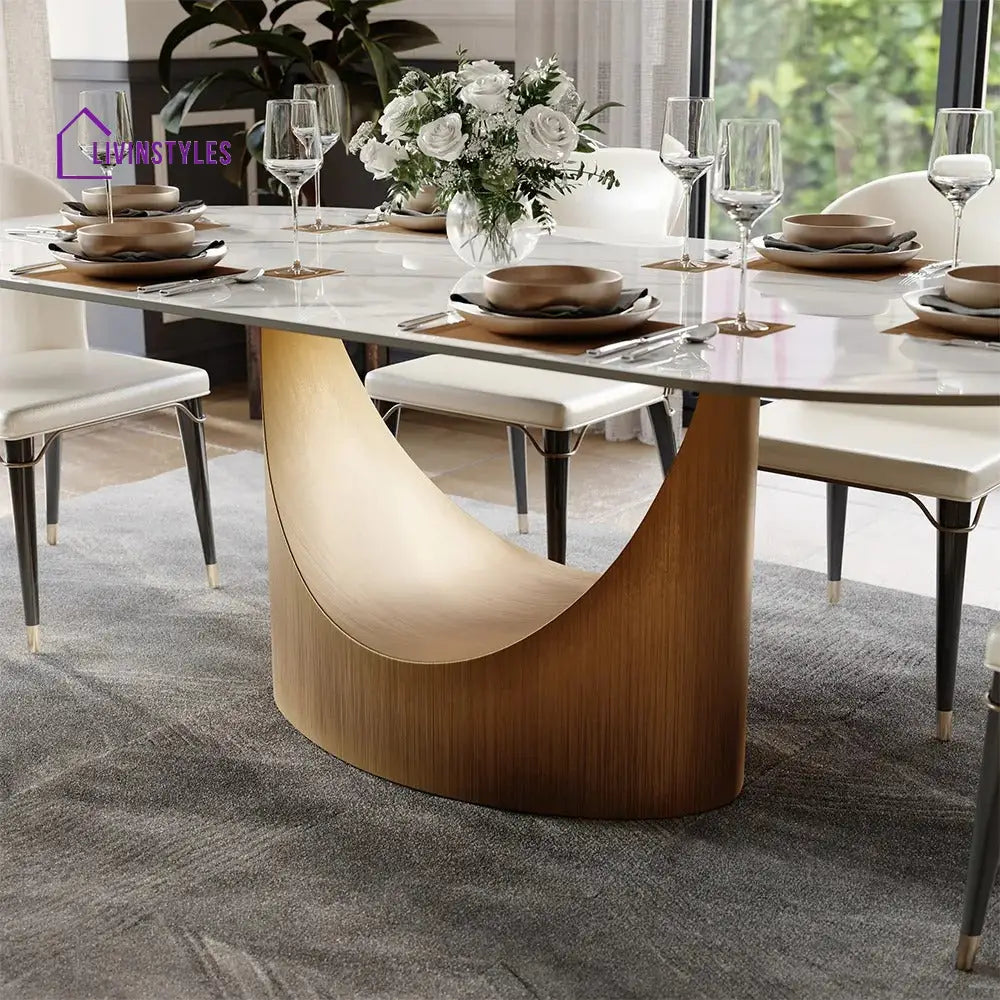 Ivan Modern Oval Dining Table Sets for 6