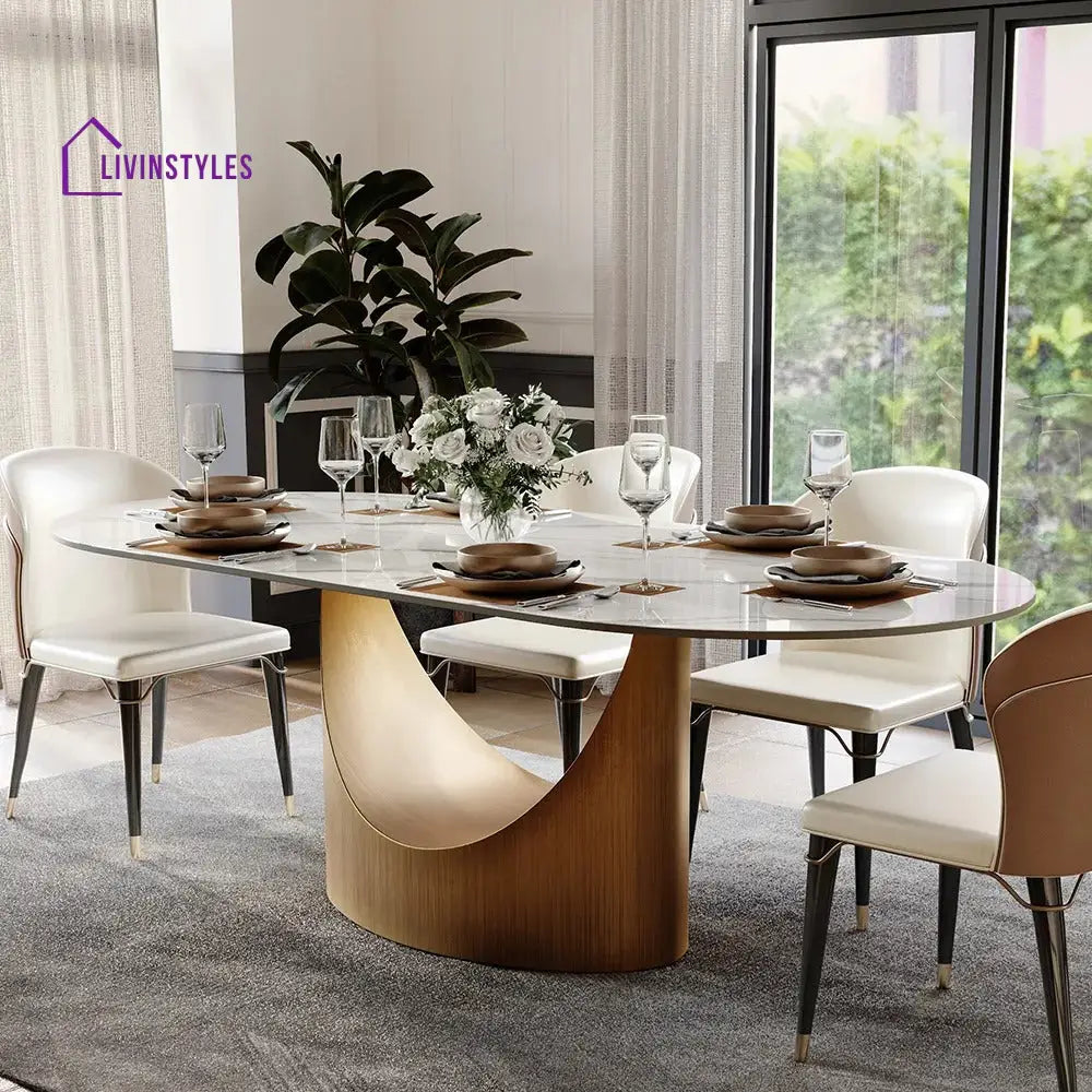 Ivan Modern Oval Dining Table Sets for 6