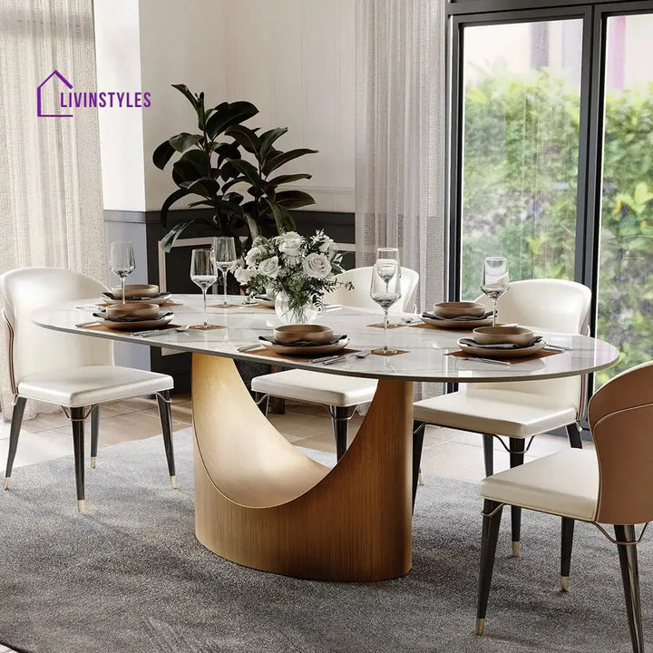 Ivan Modern Oval Dining Table Sets for 6