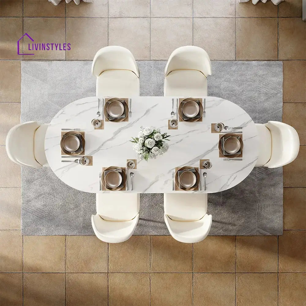 Ivan Modern Oval Dining Table Sets for 6