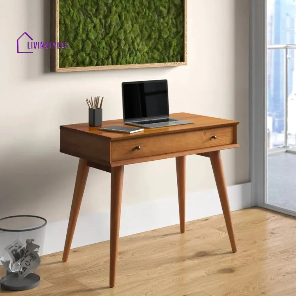 Swan Study Table Ivan Solid Sheesham Wood Study Table for Students – LivIn Styles
