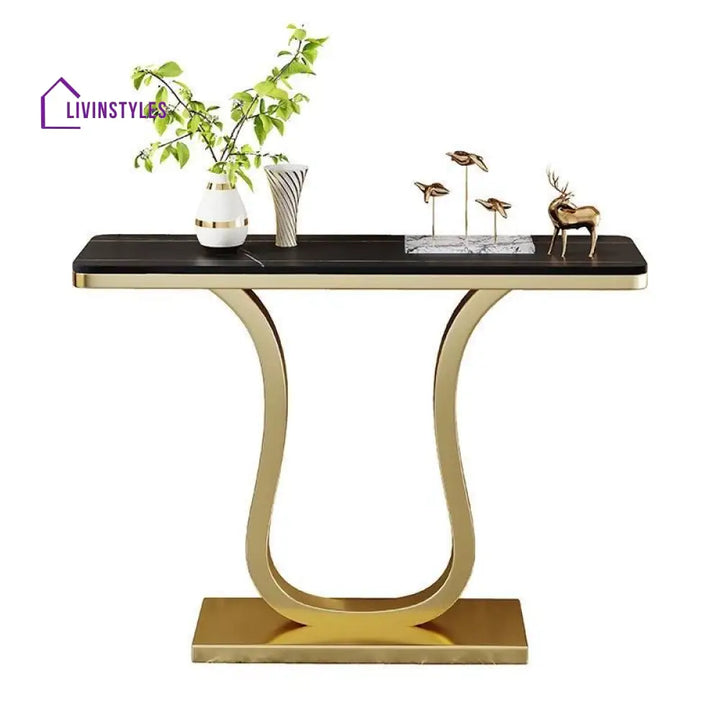 Ivan Stainless Steel Console Table for Living Room