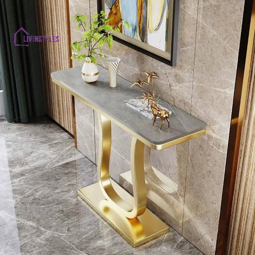 Ivan Stainless Steel Console Table for Living Room