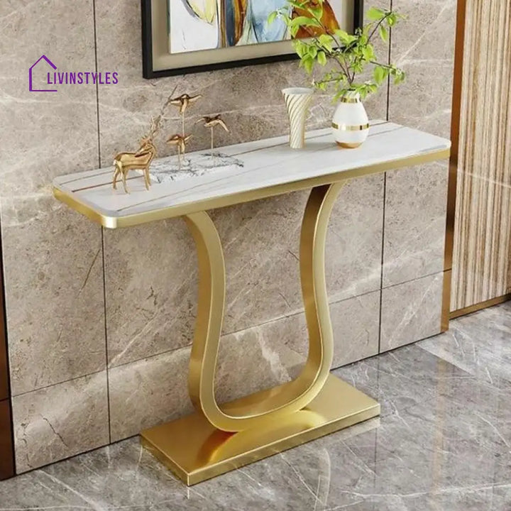 Ivan Stainless Steel Console Table for Living Room