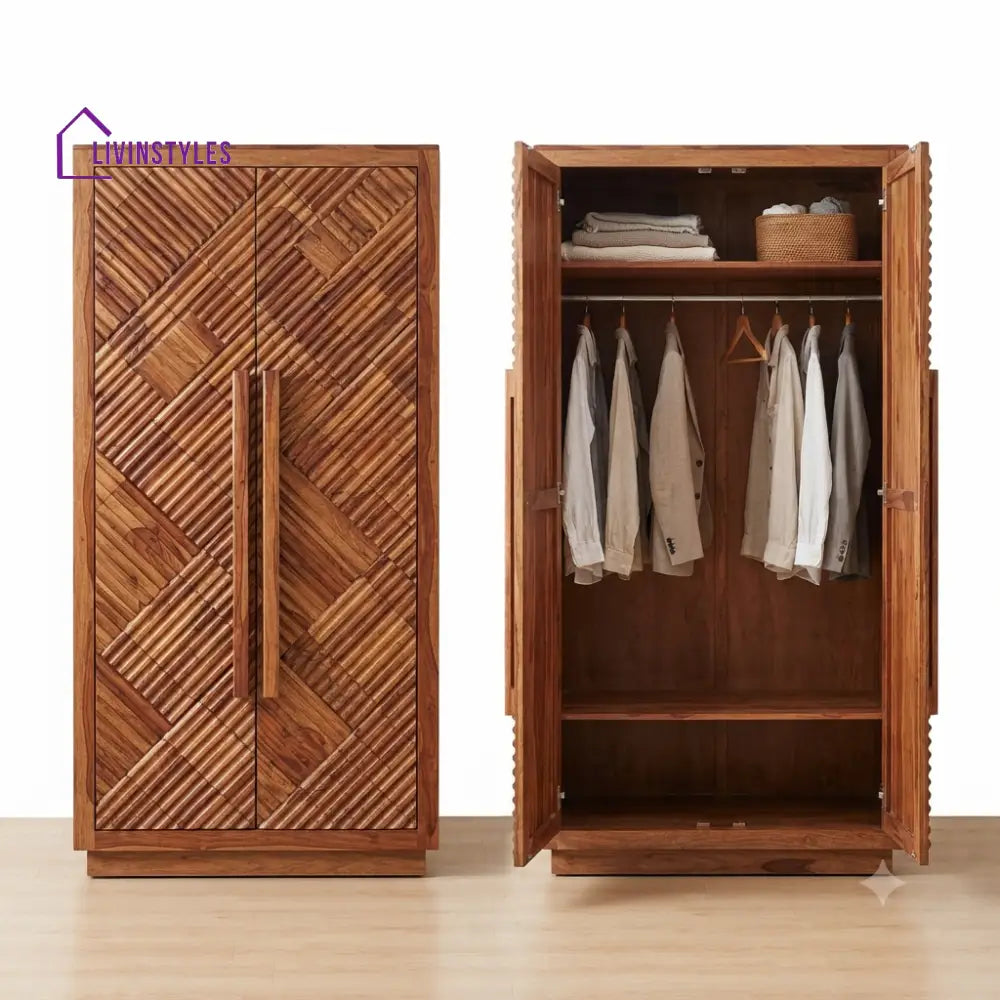 Ivana Wooden Wardrobe for Clothes | Cupboard for Clothes