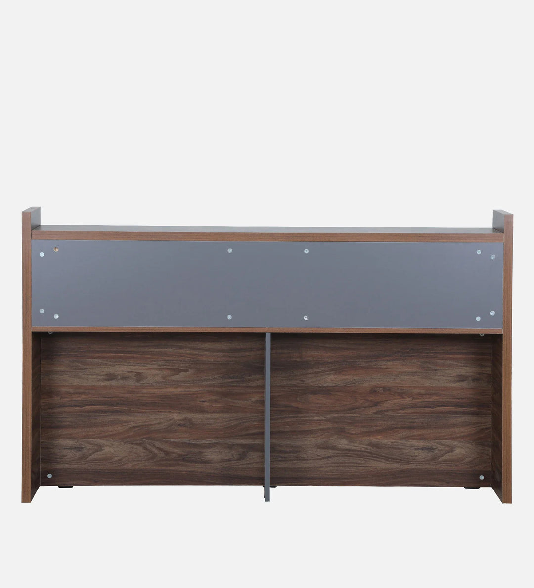 OmkarWood Serenity Queen Bed – Natural Walnut Finish with Box & Headboard Storage