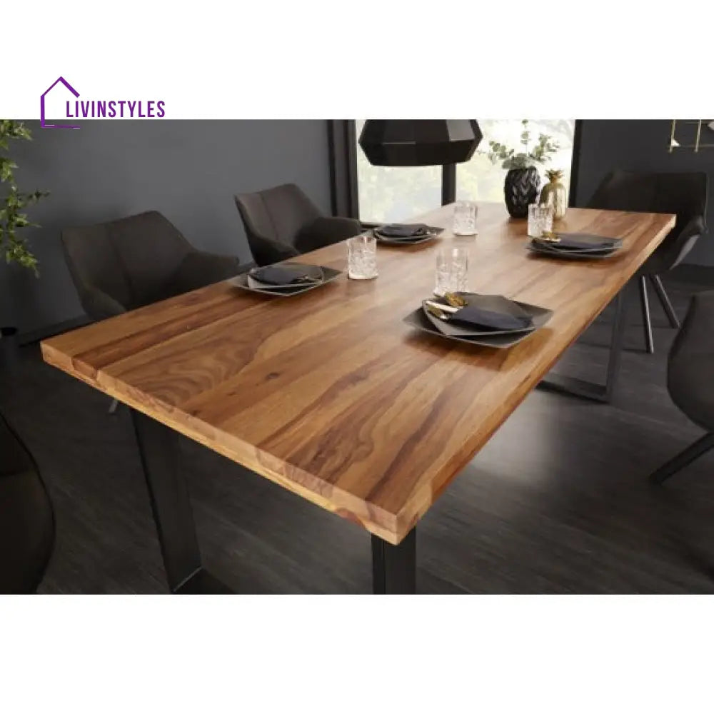Iver Dining Table Honey Finish