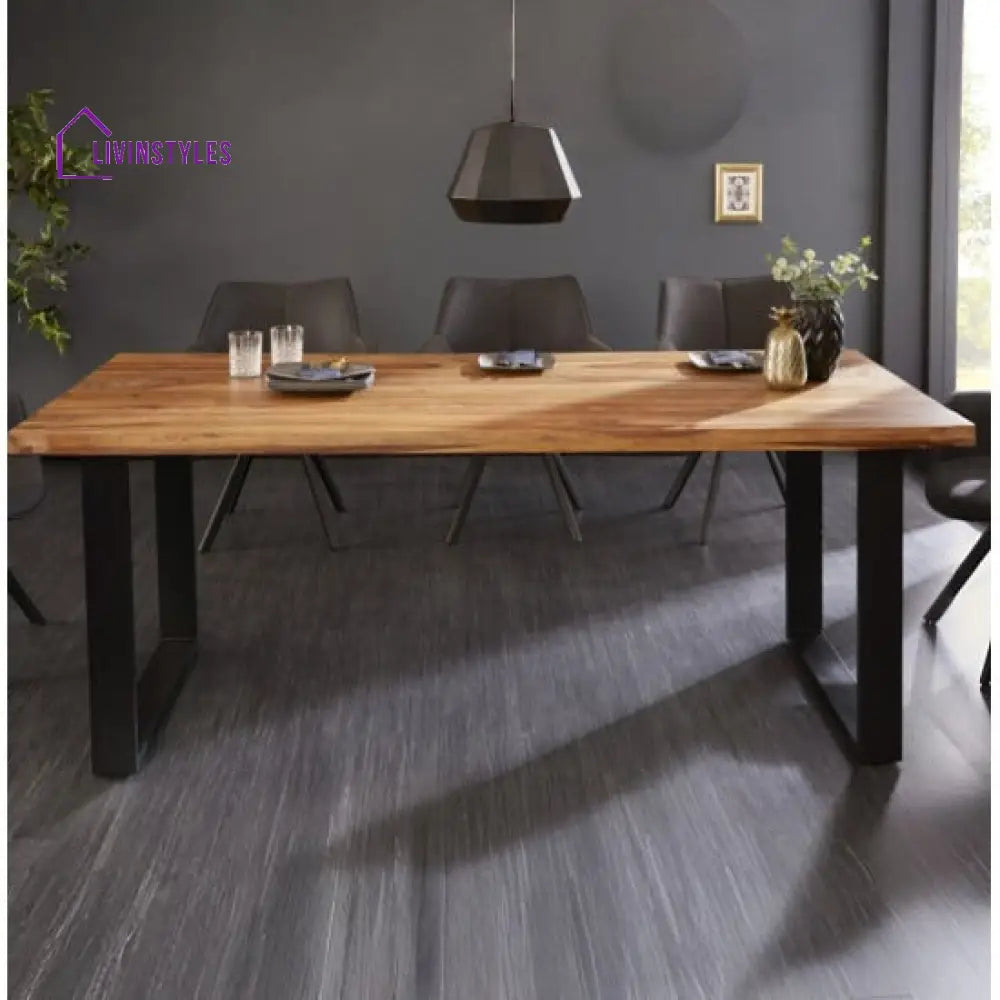 Iver Dining Table Honey Finish