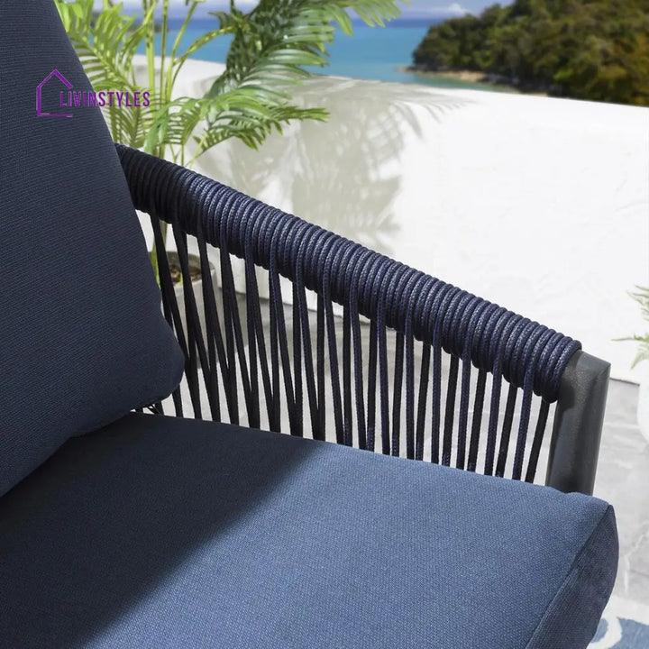 Ivette Outdoor Patio Bar Chair 4 Chairs For Balcony Braided & Rope - Bar Sets