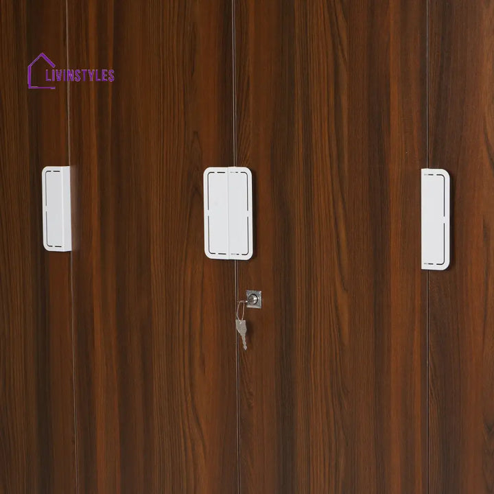 Gennady 4 Door Wardrobe (Classic Walnut) Home Furniture