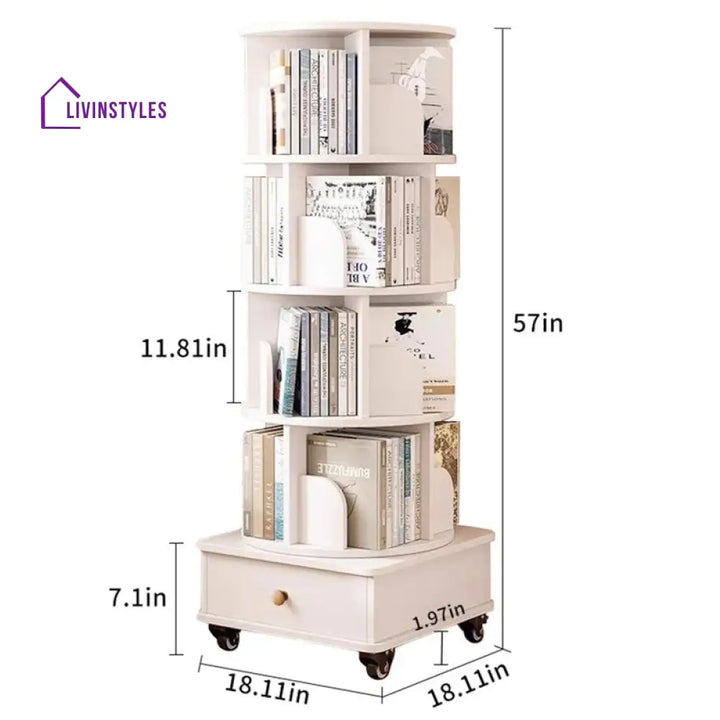 Izolda Engineered Wood Bookshelves | Bookshelf for Living Room | Bedroom | Drawing Room | Study Room