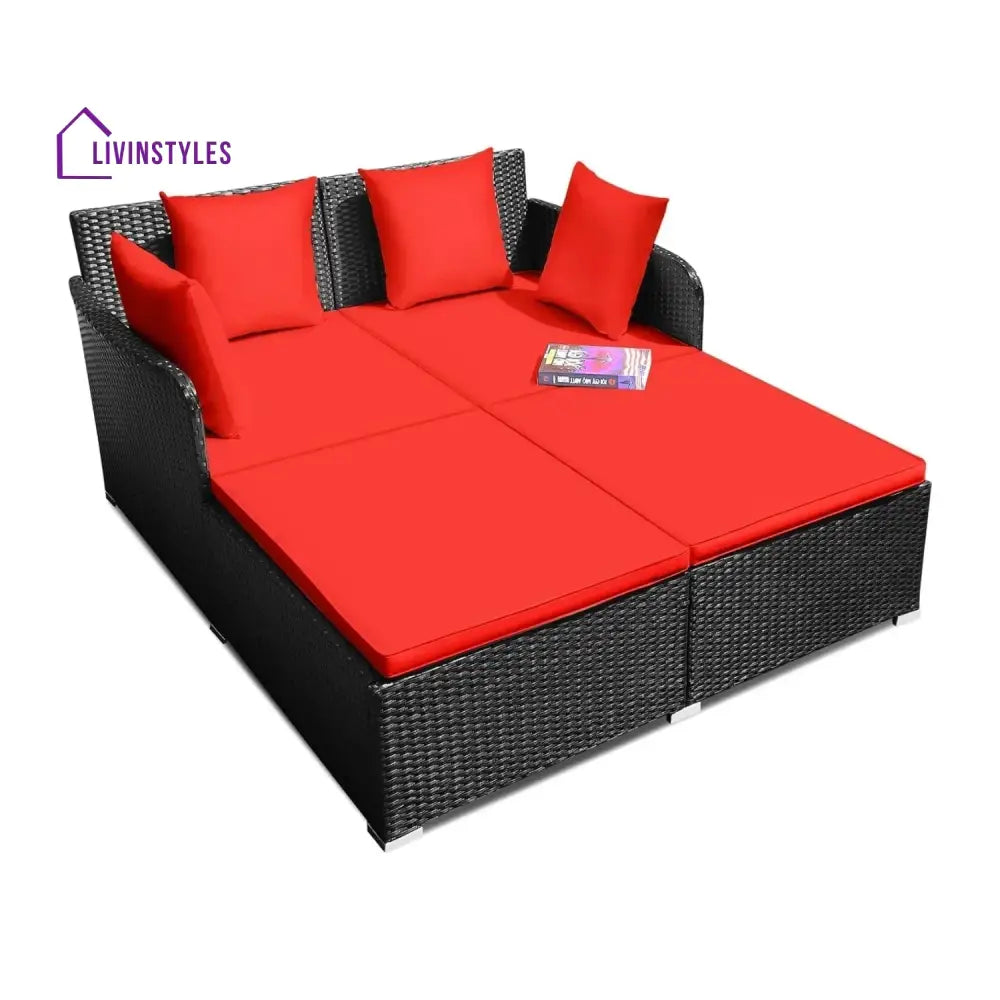 Jacinta Outdoor Patio Double Seater Daybed For Garden Poolside - Daybed