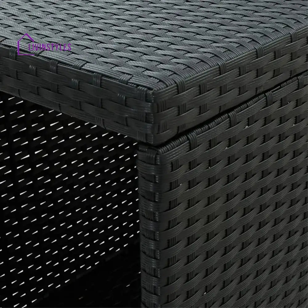 Jacinta Outdoor Rattan Wicker Bar Table with High-Top Design - Bar Table