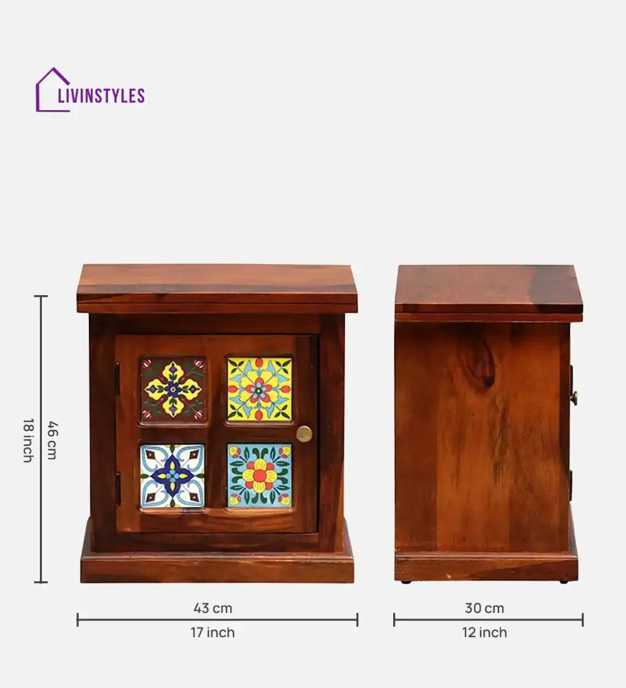 Anamika Sheesham Wood Bedside Tables Bedroom Furniture Sets