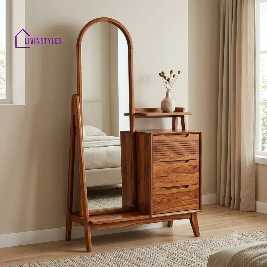 Jacques Premium Solid Wood Dressing Table for Bedroom | New Designer Dressing Unit