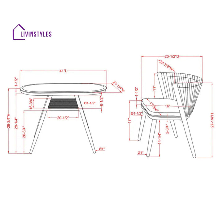 James 2 Seater Oval Outdoor Set With Cushions