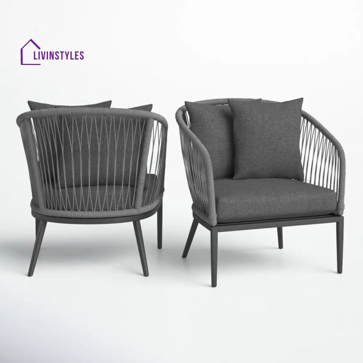 James Outdoor Lounge Chair With Cushions (Set Of 2)