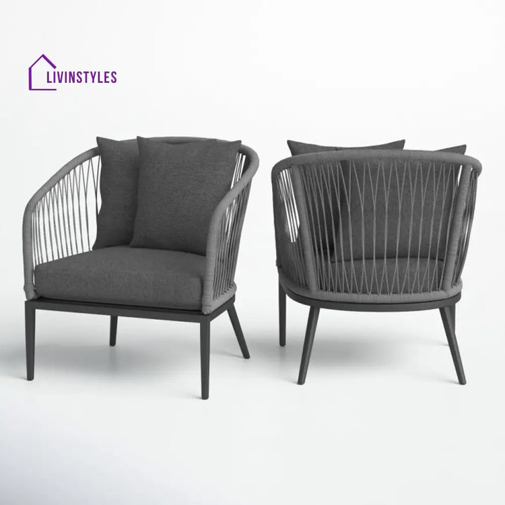 James Outdoor Lounge Chair With Cushions (Set Of 2)