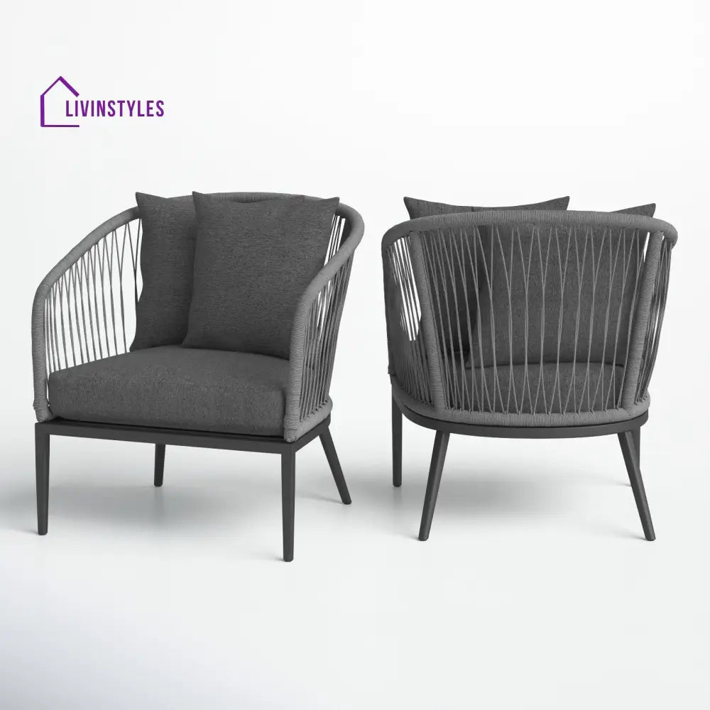 James Outdoor Lounge Chair With Cushions (Set Of 2)