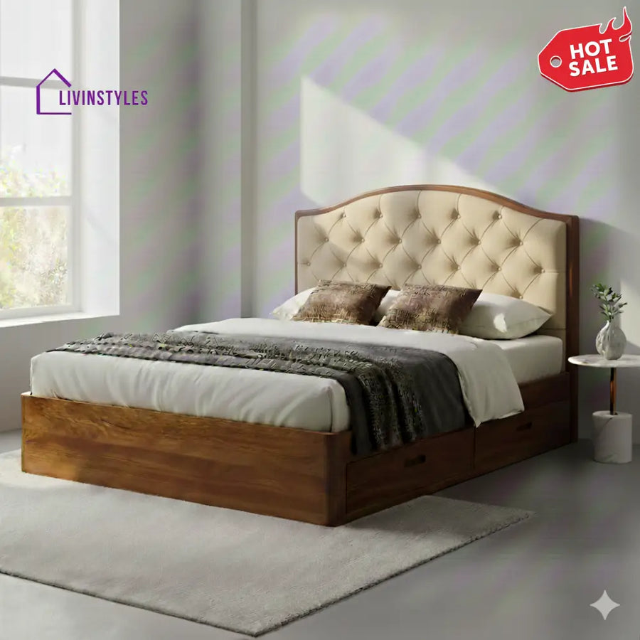 James Premium Sheesham Wood Bed