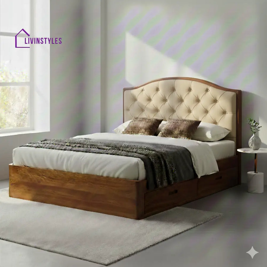 James Premium Sheesham Wood Bed