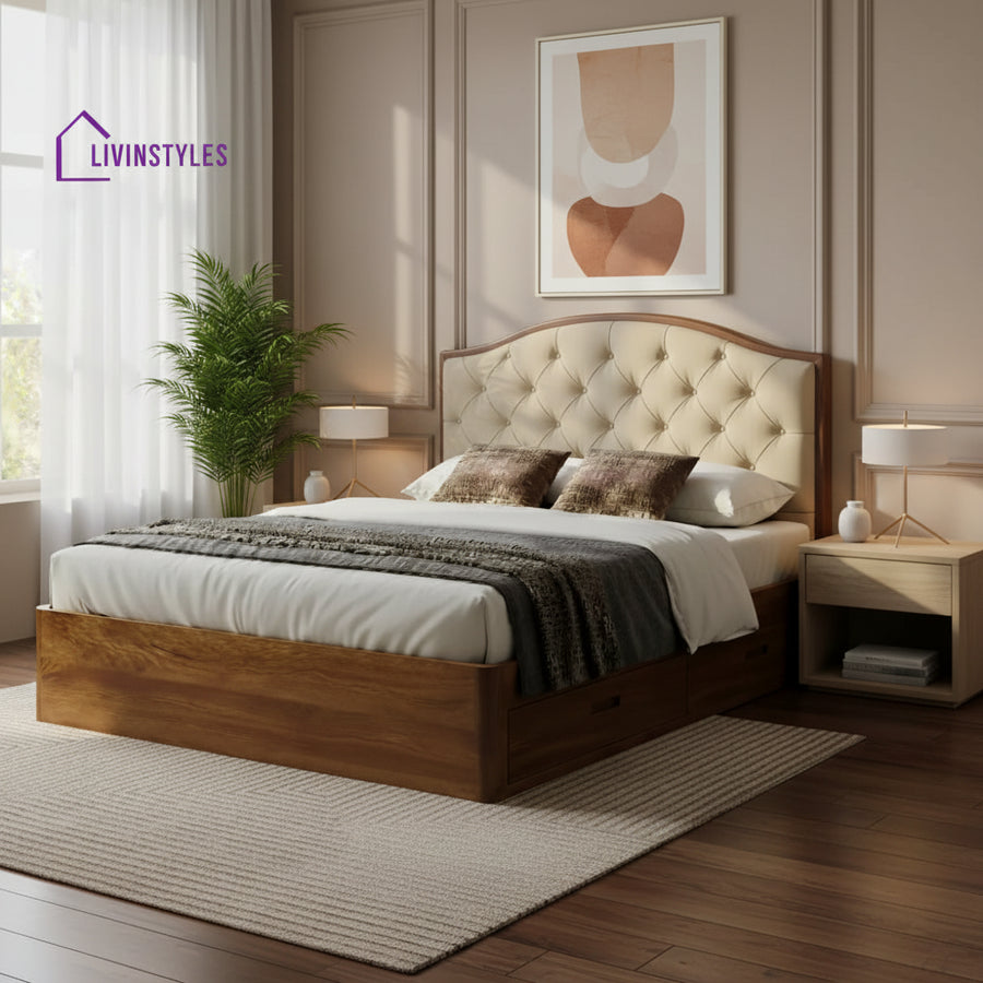 James Premium Sheesham Wood Bed