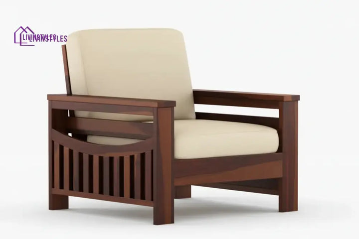 James Solid Sheesham Wood Sofa Set | Wooden Sofa Set for Living Room