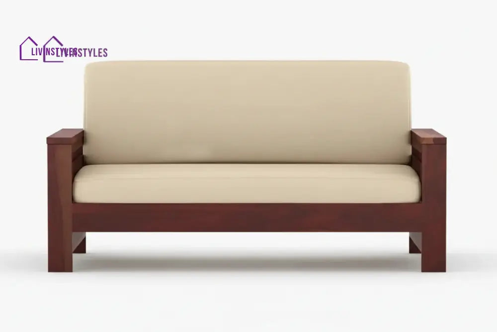 James Solid Sheesham Wood Sofa Set | Wooden Sofa Set for Living Room