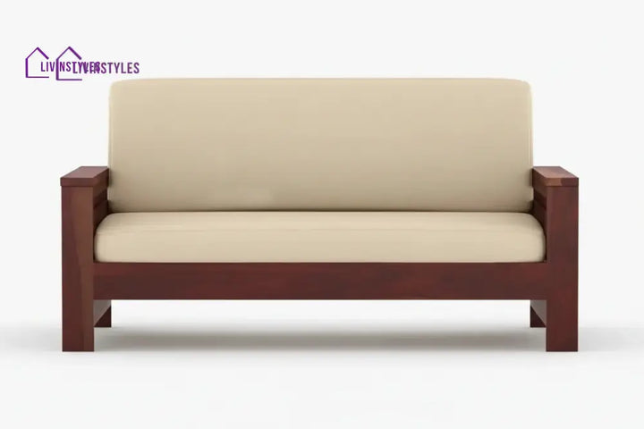 James Solid Sheesham Wood Sofa Set | Wooden Sofa Set for Living Room