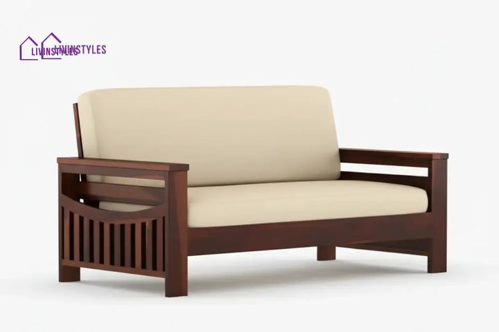 James Solid Sheesham Wood Sofa Set | Wooden Sofa Set for Living Room