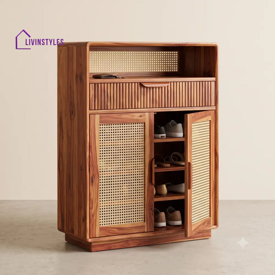 Janhavi Wooden Shoe Rack for Home | Shoe Cabinet