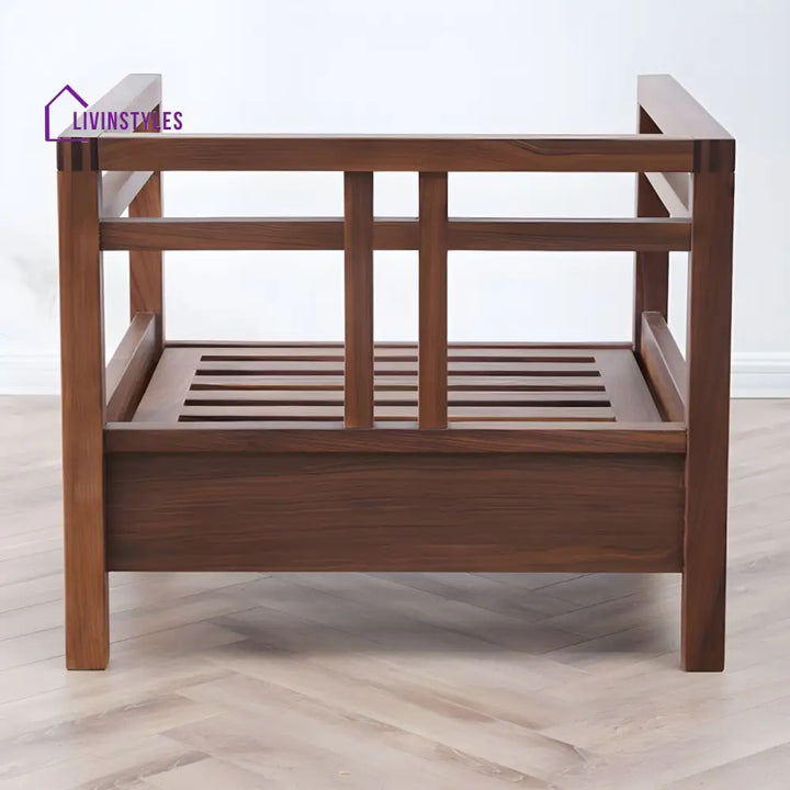 Janisha Solid Wood 3 + 1 + 1 Seater Sofa for Living Room
