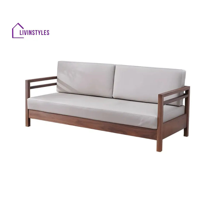 Janisha Solid Wood 3 Seater Sofa for Living Room