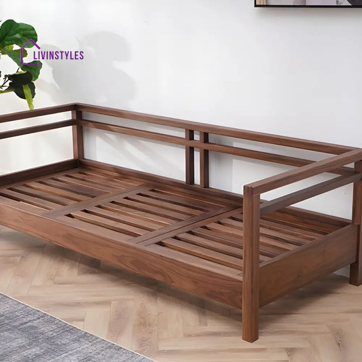 Janisha Solid Wood 3 Seater Sofa for Living Room