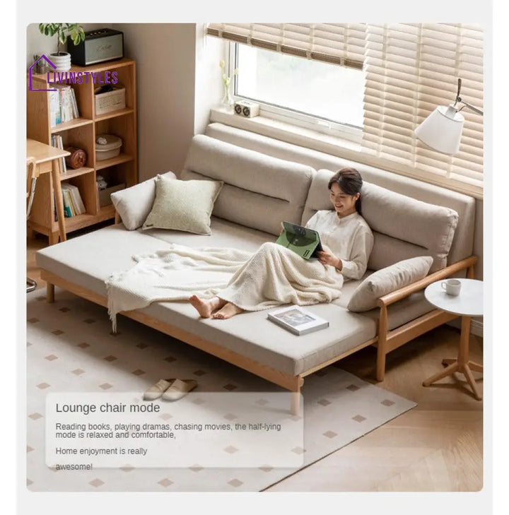 Janisha Solid Wood Sofa Come Bed | Easy Folding Sofa Come Bed