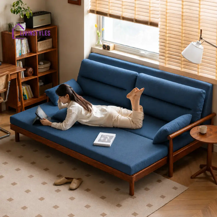 Janisha Solid Wood Sofa Come Bed | Easy Folding Sofa Come Bed