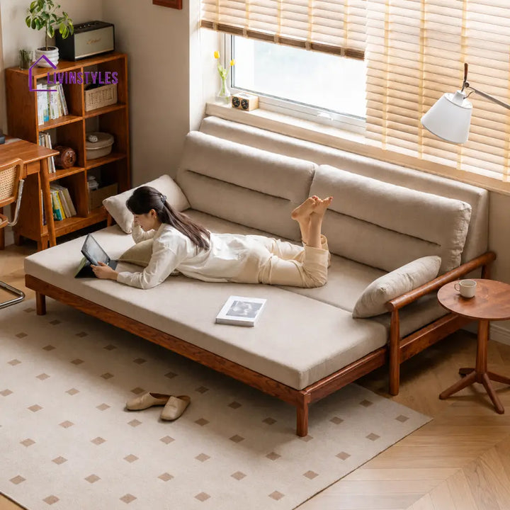 Janisha Solid Wood Sofa Come Bed | Easy Folding Sofa Come Bed