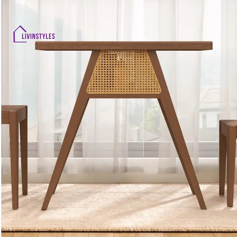 Space Saver Solid Wood Table with 2 Chairs Set TABLE SET