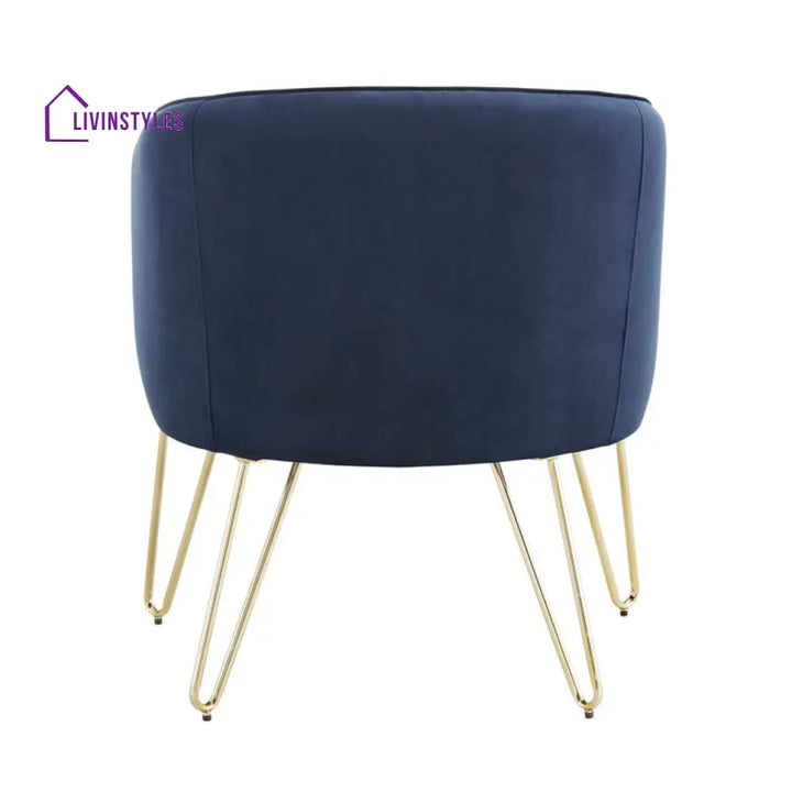Janvika Metal and Fabric Arm Chair | Living Room Chair | Lounge Chair