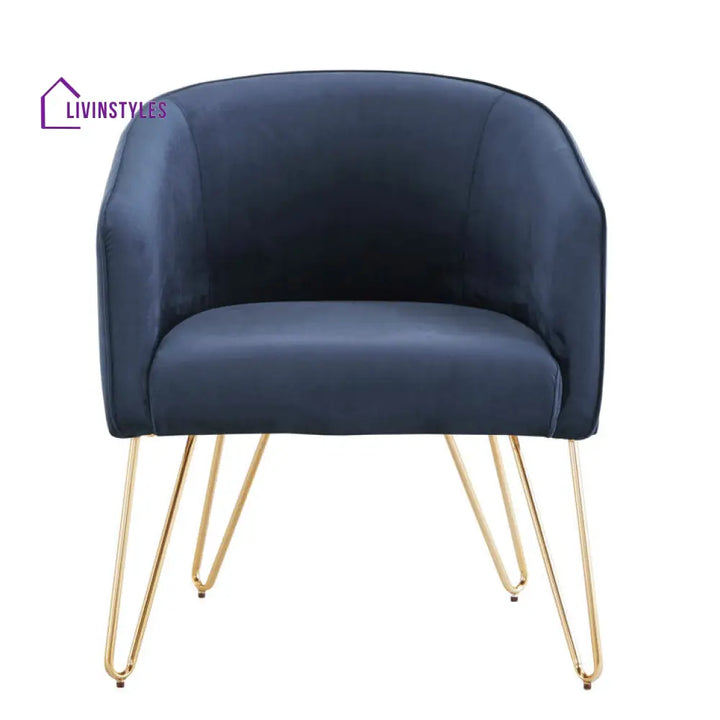 Janvika Metal and Fabric Arm Chair | Living Room Chair | Lounge Chair