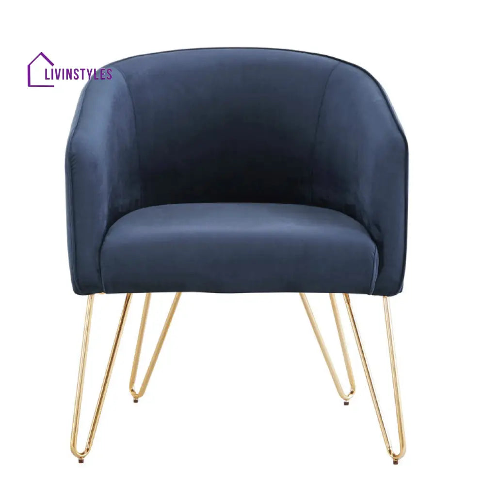 Janvika Metal and Fabric Arm Chair | Living Room Chair | Lounge Chair