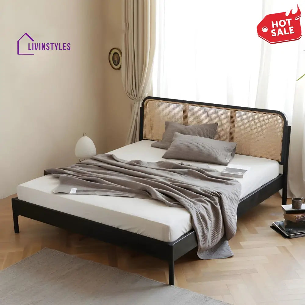 Jaskaran Solid Wood Bed Without Storage
