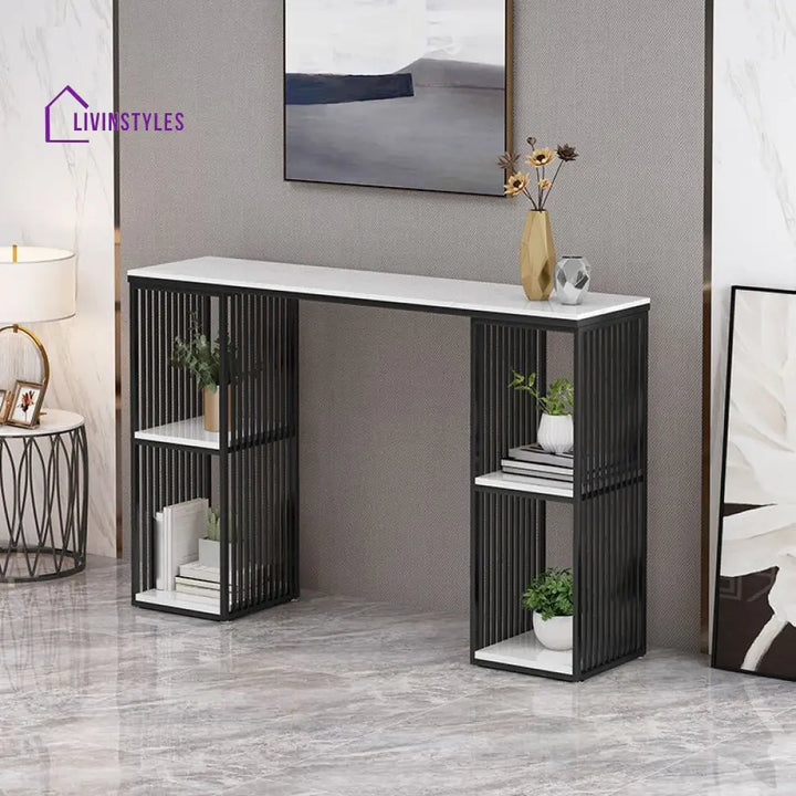 Jaskaran Stainless Steel Living Room Console Table
