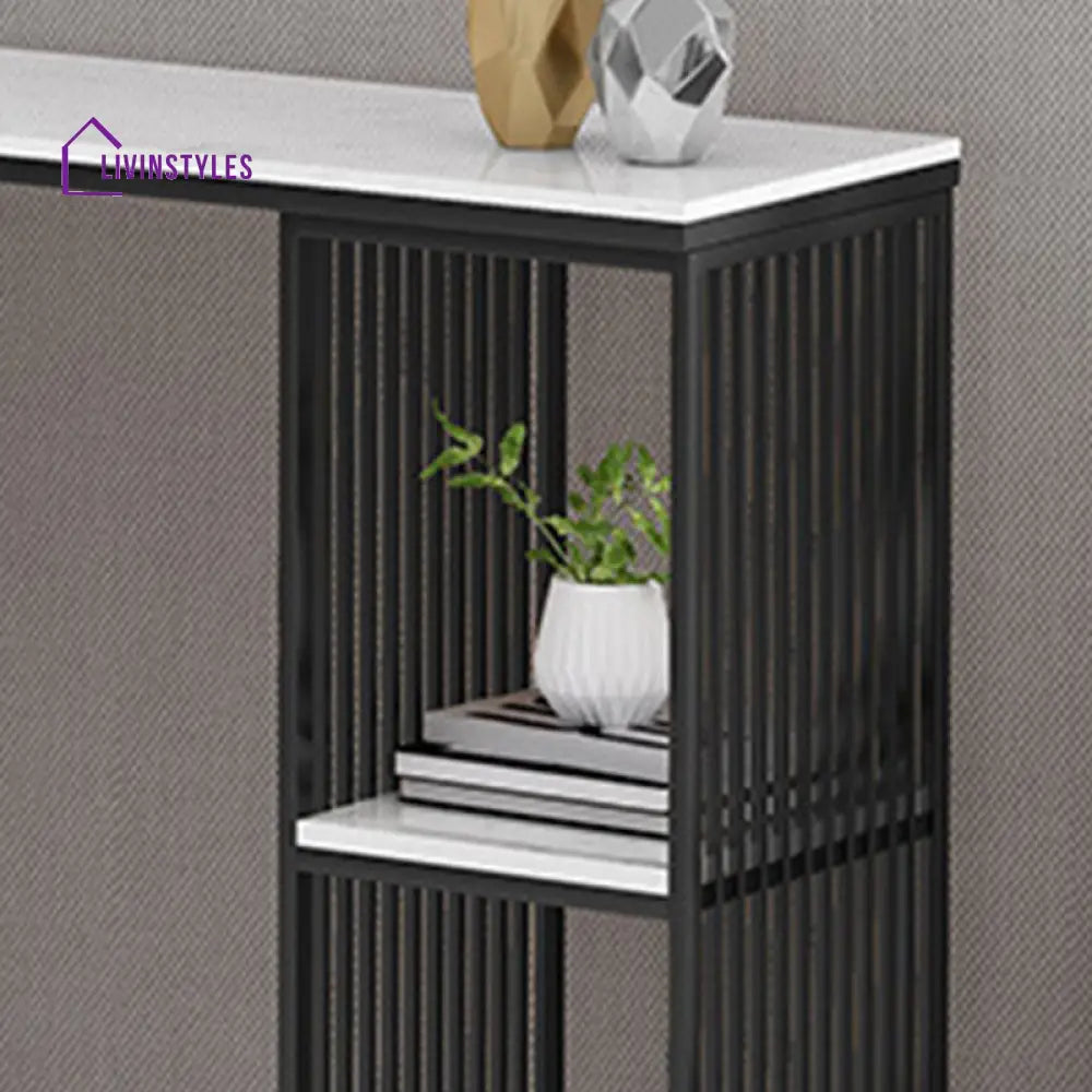 Jaskaran Stainless Steel Living Room Console Table