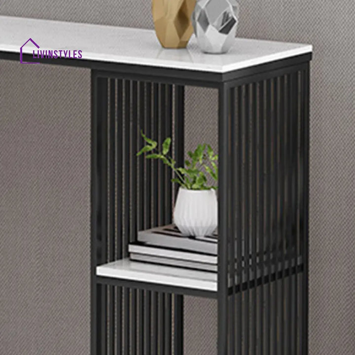 Jaskaran Stainless Steel Living Room Console Table
