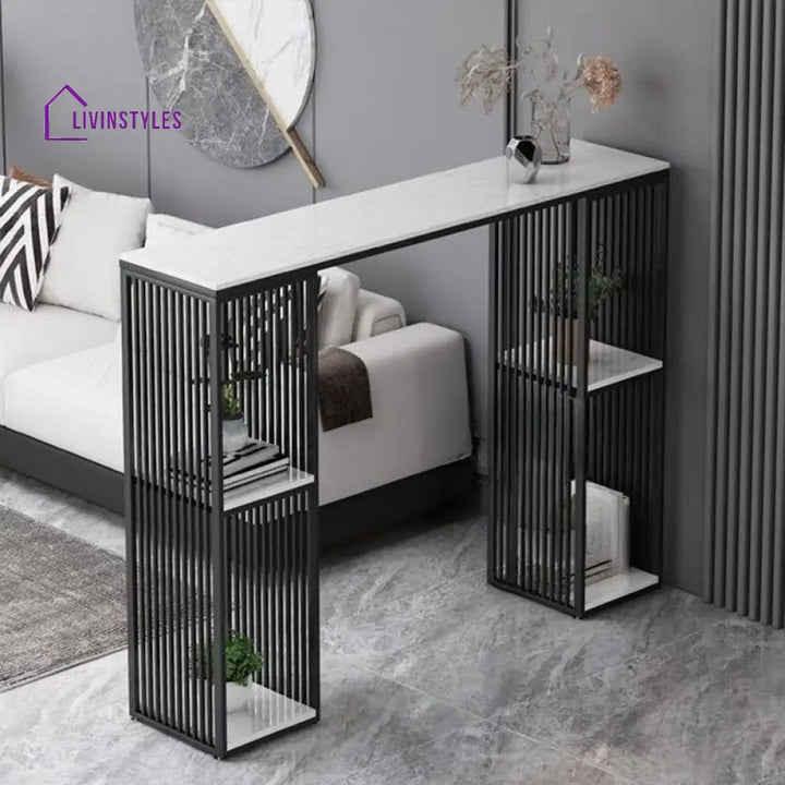 Jaskaran Stainless Steel Living Room Console Table
