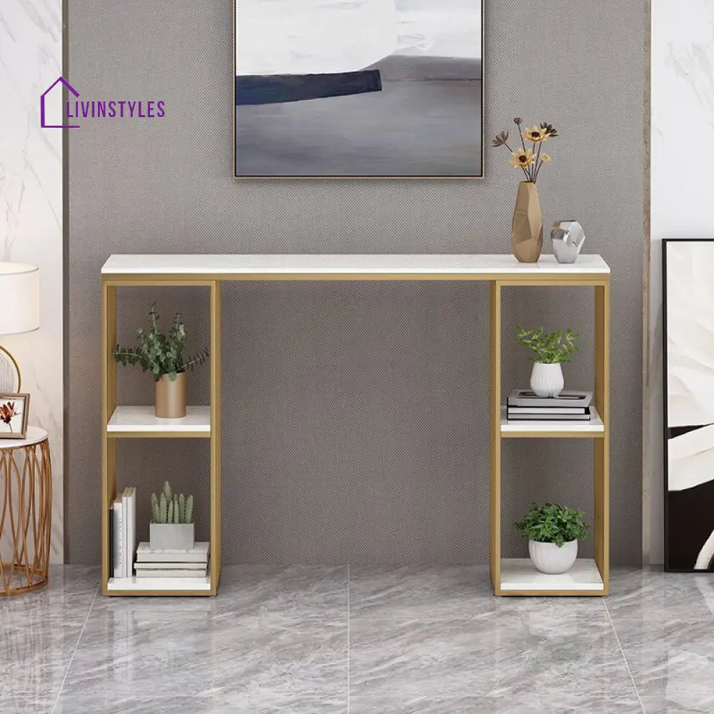 Jaskaran Stainless Steel Living Room Console Table